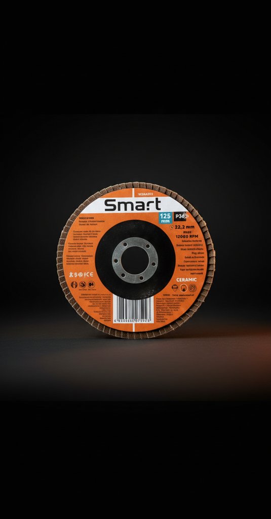 Keramični lamelni brusni disk Ø 125 x 22,2 mm, P120, T29