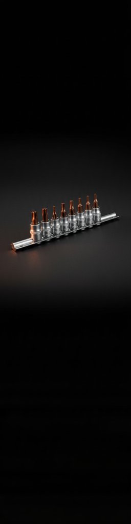 Set Torx konic na nasadnih glavah 13 kos. z odprtino